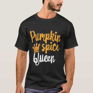 Pumpkin Spice Queen T-Shirt Love Coffee Latte Herf