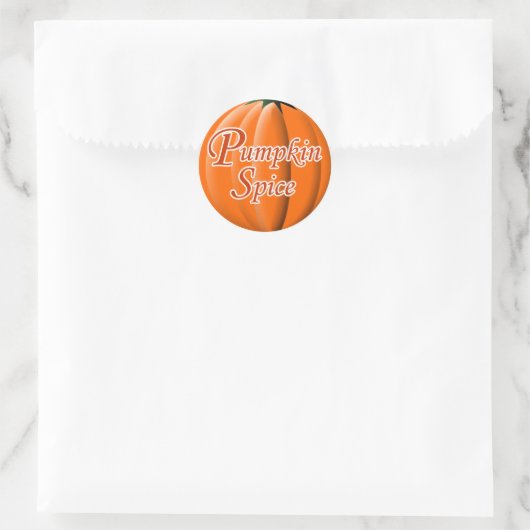 Pumpkin Spice Ronde Sticker (Tas)