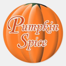 Pumpkin Spice Ronde Sticker