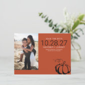 Pumpkin Spice Save The Date (Staand voorkant)