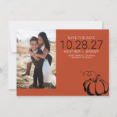 Pumpkin Spice Save The Date (Voorkant)