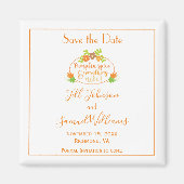 Pumpkin Spice Save the Date Magneet (Voorkant)