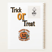 Pumpkin Spice & Scary Nights Schattige Halloween N Planner (Achterkant)