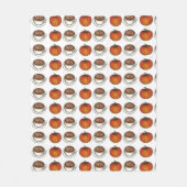 Pumpkin Spice Season Coffee Latte Autumn Herfst Fleece Deken (Voorkant)