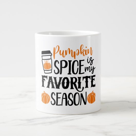Pumpkin Spice Season Grote Koffiekop (Voorkant)