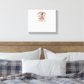 Pumpkin Spice Season komt binnenkort naar Hallowee Canvas Afdruk (Insitu (Slaapkamer))