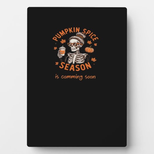 Pumpkin Spice Season komt binnenkort naar Hallowee Fotoplaat (voorkant)