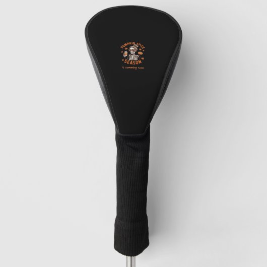 Pumpkin Spice Season komt binnenkort naar Hallowee Golfheadcover (Voorkant)