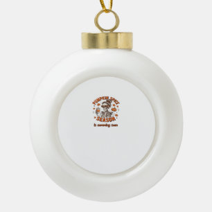 Pumpkin Spice Season komt binnenkort naar Hallowee Keramische Bal Ornament