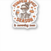 Pumpkin Spice Season komt binnenkort naar Hallowee Sticker (Voorkant)