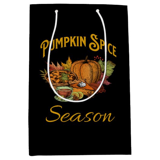 Pumpkin Spice Season Medium Cadeauzakje (Voorkant)