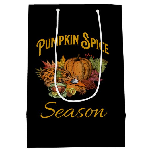 Pumpkin Spice Season Medium Cadeauzakje (Achterkant)