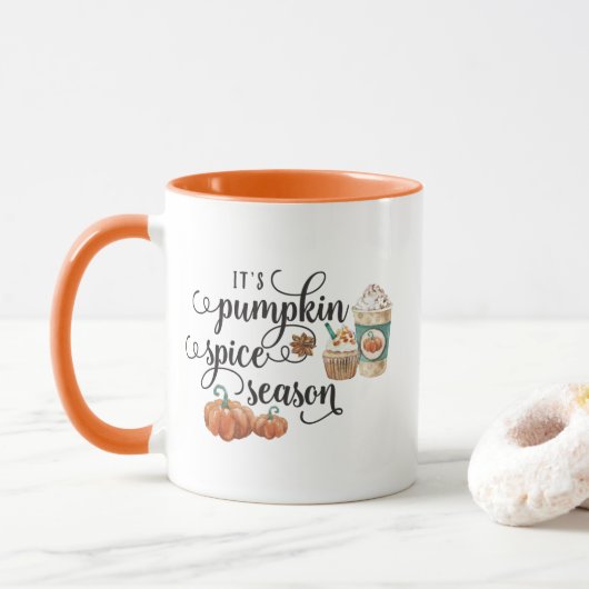 Pumpkin Spice Season Mok (Met donut)