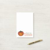 Pumpkin Spice Season Oranje herfst Post-it Notes (Op bureau)