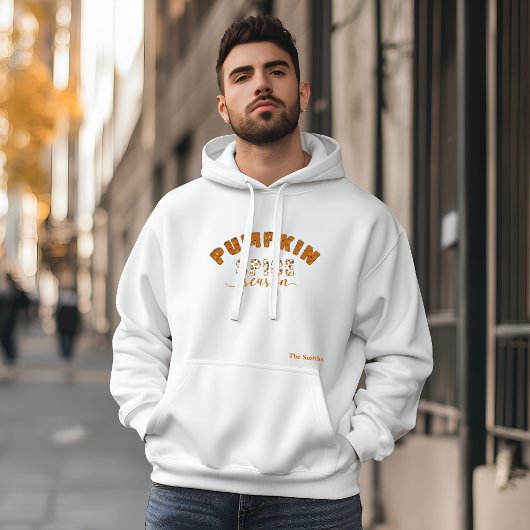 Pumpkin Spice Season Vibes Personalize Name Hoodie