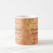 Pumpkin Spice Seasonal Vice Autumn Leaf Borders Koffiemok (Center)