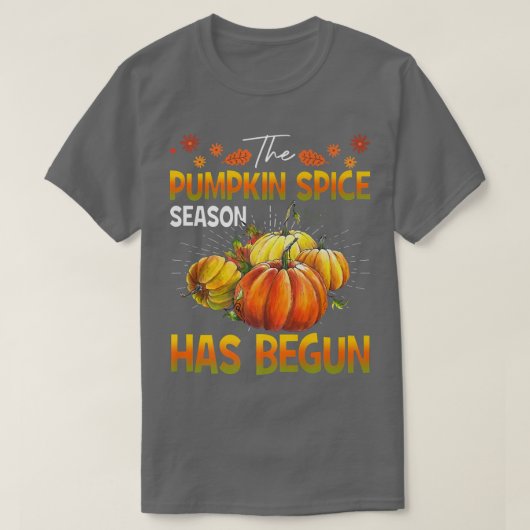 Pumpkin Spice-seizoen begint de herfst van de Herf T-shirt (Design voorkant)