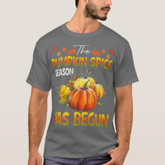 Pumpkin Spice-seizoen begint de herfst van de Herf T-shirt