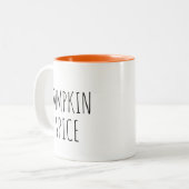 Pumpkin Spice Simple Tweekleurige Koffiemok (Voorkant links)