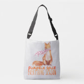 Pumpkin Spice Sitting Fox Crossbody Tas (Voorkant)
