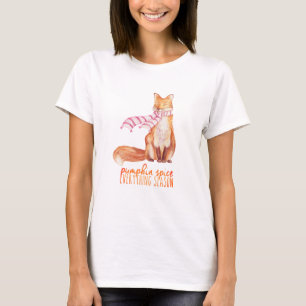 Pumpkin Spice Sitting Fox T-shirt