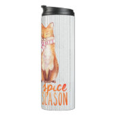 Pumpkin Spice Sitting Fox Thermosbeker (Geroteerd rechts)