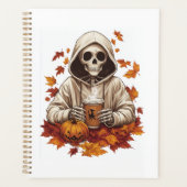 Pumpkin Spice Skeleton Planner (Voorkant)