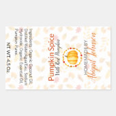 Pumpkin Spice Soap | Artisan Handmade | Homemade Rechthoekige Sticker (Voorkant)