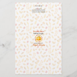 Pumpkin Spice Soap Packaging Wrapper | Lijnpapier