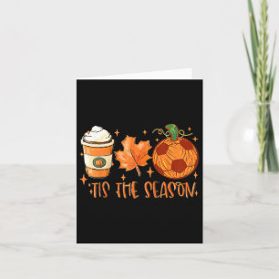 Pumpkin Spice Soccer Byll Tis het seizoen Herfst d Kaart