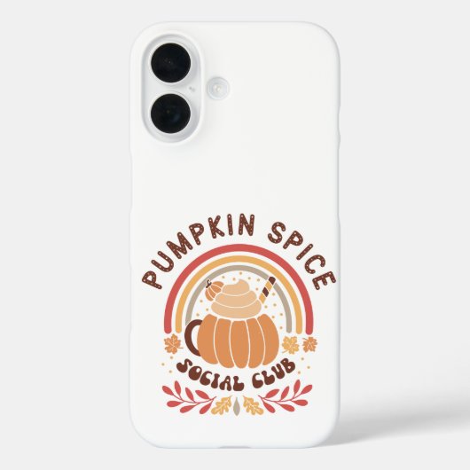 Pumpkin Spice Social Club – Cute Fall PSL Case-Mate iPhone Case (Achterkant)