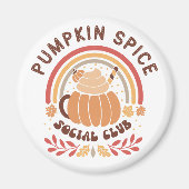 Pumpkin Spice Social Club – Cute Fall PSL  Magneet (Voorkant)