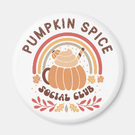 Pumpkin Spice Social Club – Cute Fall PSL  Magneet