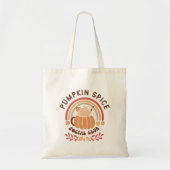 Pumpkin Spice Social Club – Cute Fall PSL  Tote Bag (Voorkant)