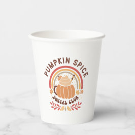 Pumpkin Spice Social Club – Schattige herfst PSL Papieren Bekers