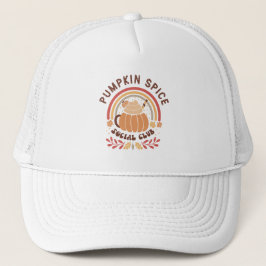 Pumpkin Spice Social Club – Schattige herfst PSL Trucker Pet
