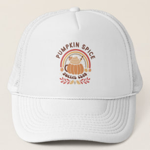 Pumpkin Spice Social Club – Schattige herfst PSL Trucker Pet