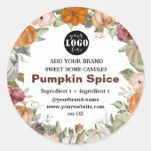 Pumpkin Spice Soy Candle Label (Voorkant)