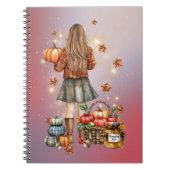 Pumpkin Spice Sparkle Notebook Notitieboek (Voorkant)