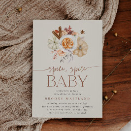 Pumpkin "Spice Spice Baby" Shower Kaart