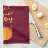 Pumpkin Spice "Spice Spice Baby" Keukenhanddoek (Quarter Fold)