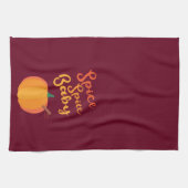 Pumpkin Spice "Spice Spice Baby" Keukenhanddoek (Horizontaal)