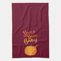 Pumpkin Spice "Spice Spice Baby" Keukenhanddoek