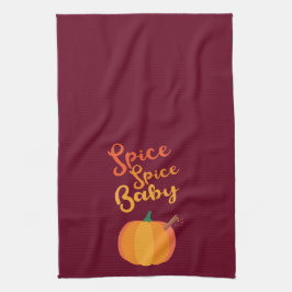 Pumpkin Spice "Spice Spice Baby" Keukenhanddoek