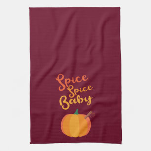 Pumpkin Spice "Spice Spice Baby" Keukenhanddoek