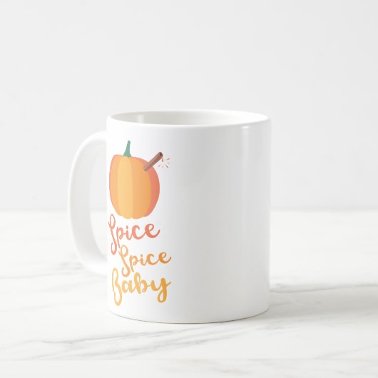 Pumpkin Spice "Spice Spice Baby" Mok (Voorkant links)