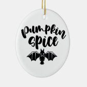 Pumpkin Spice - Spooky Halloween Bat Keramisch Ornament (Rechts)