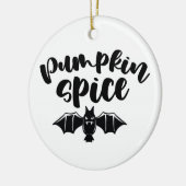 Pumpkin Spice - Spooky Halloween Bat Keramisch Ornament (Links)