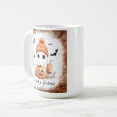 Pumpkin Spice Spooky Vibes gepersonaliseerd Koffiemok (Voorkant links)