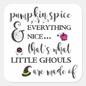 Pumpkin Spice Sticker Sheet (Voorkant)